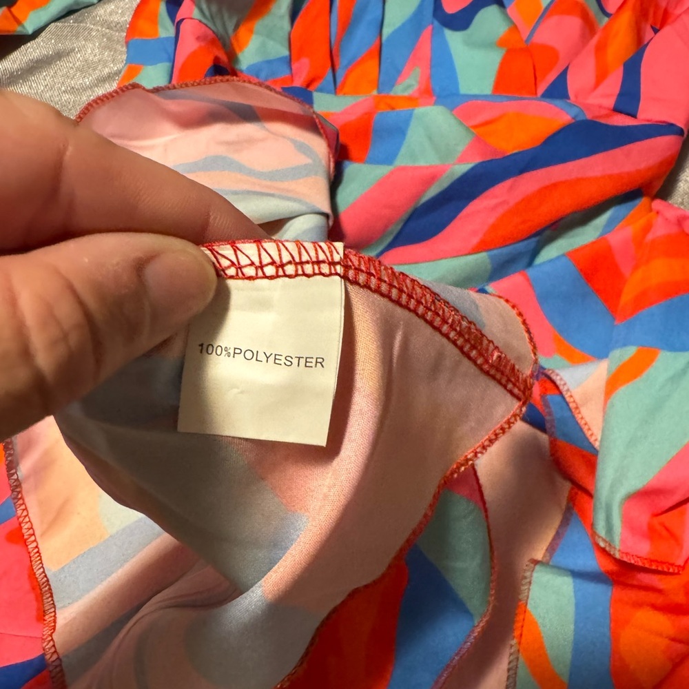 Source Unknown Vibrant Multicolor Mini Dress - image 5